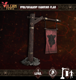 Wolfshadow Hanging Flag