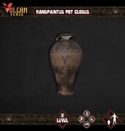 Handpainted Pot closed